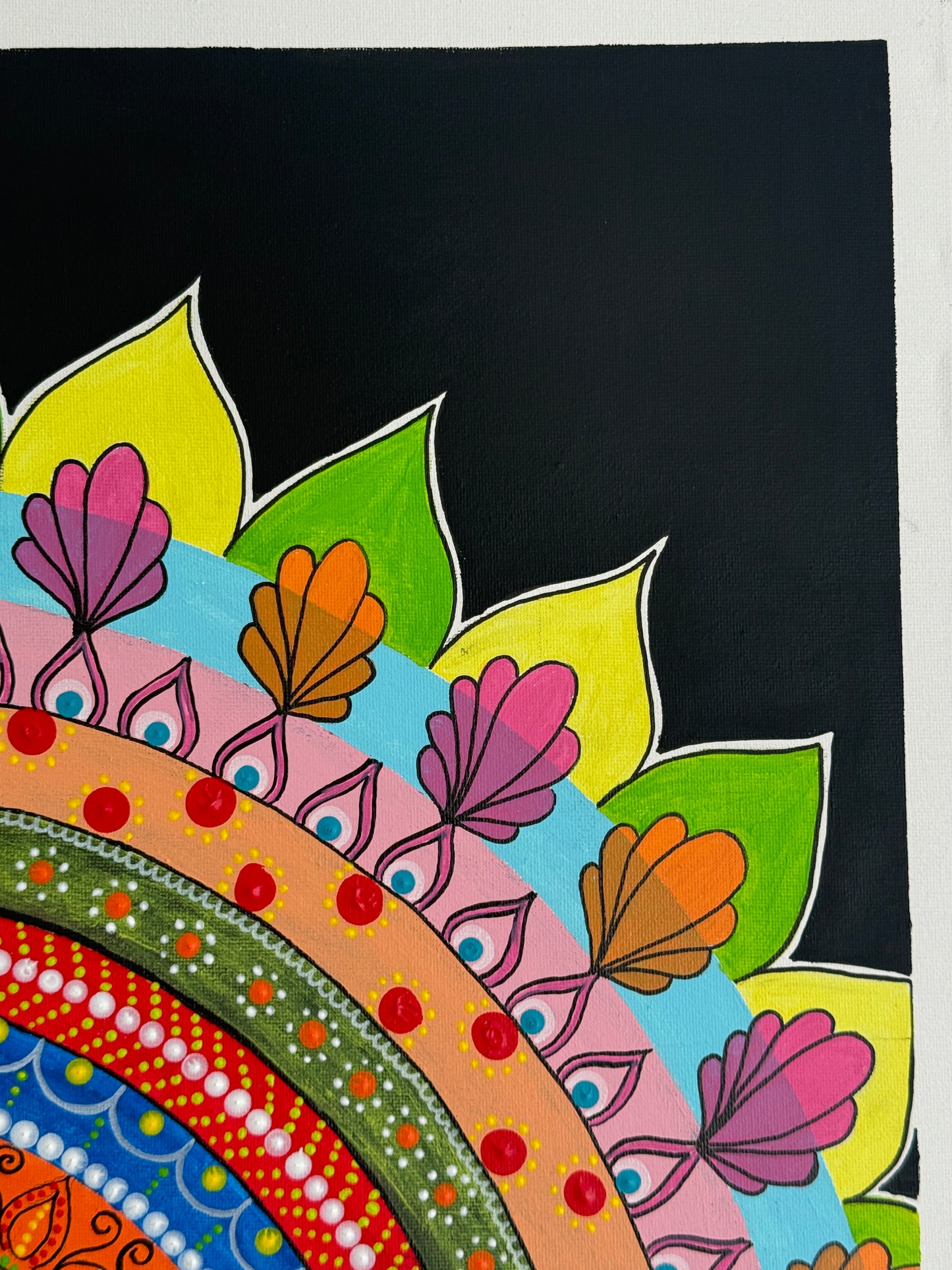 Serene Buddha Lotus Mandala Painting – Inner Peace Spiritual Awakening Art