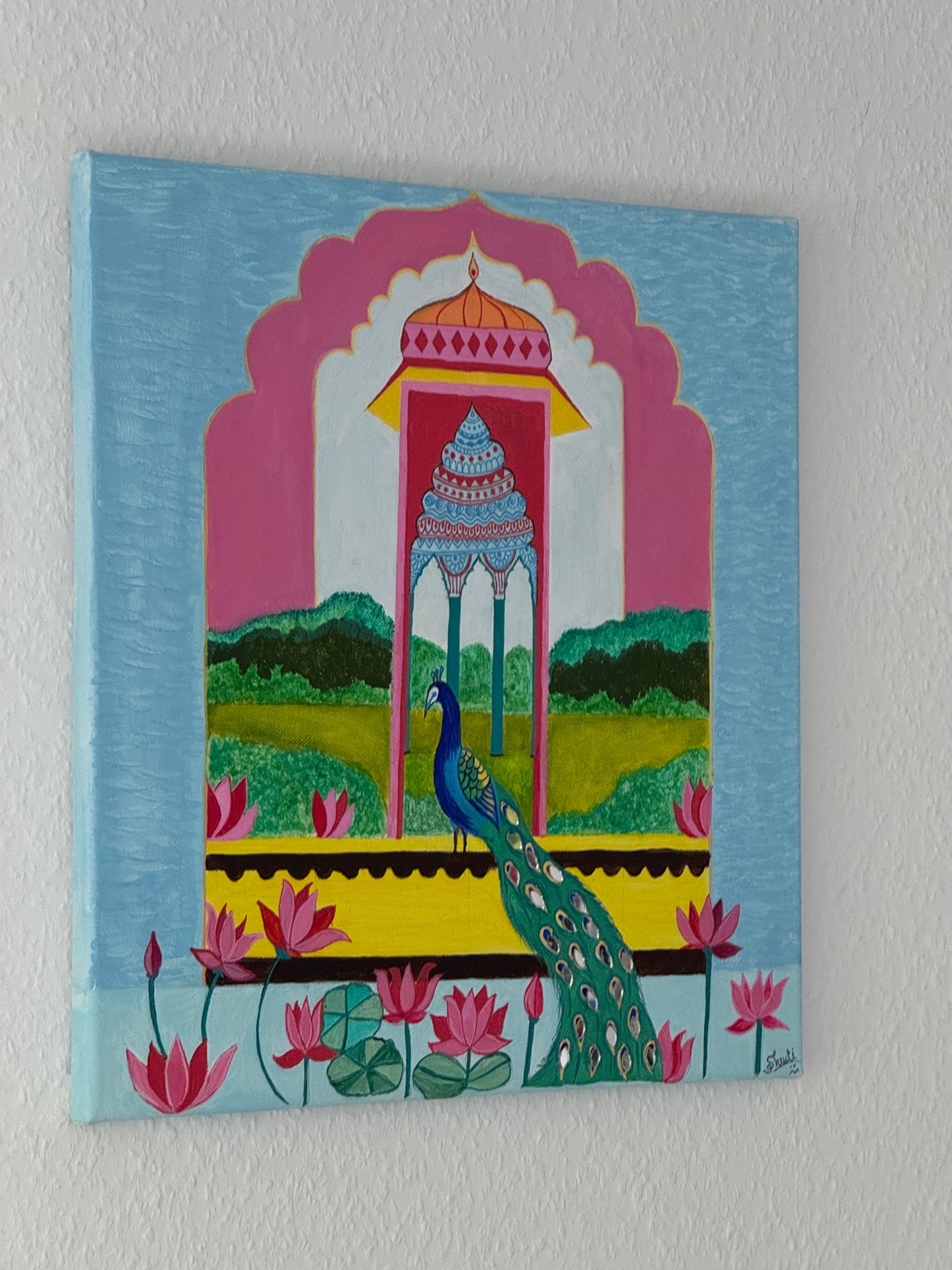 Palace Garden with Peacock