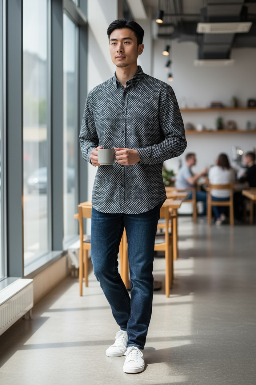 CALVIN KLEIN SLIM FIT CASUAL SHIRT