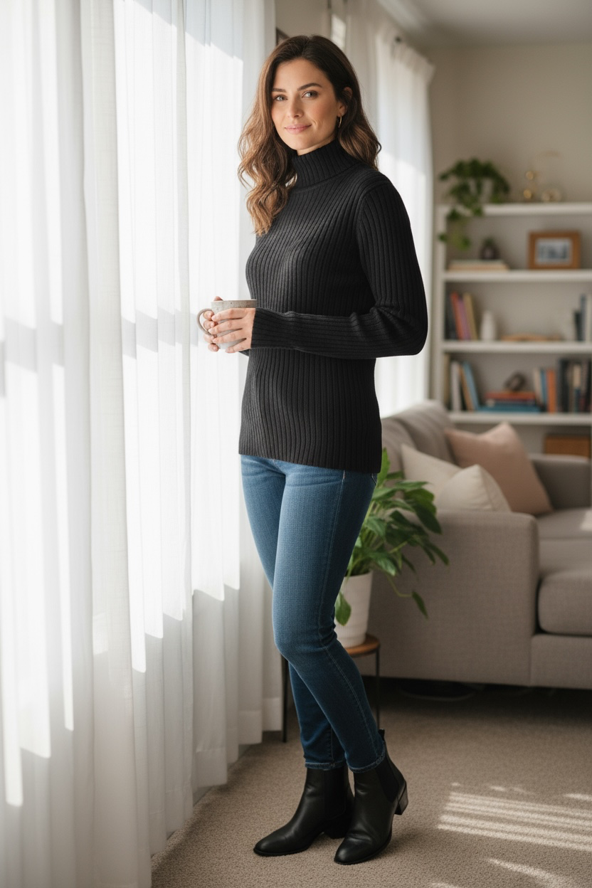 HAILY'S Stehkragenpullover