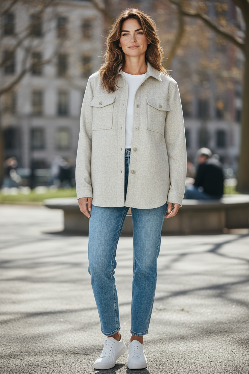 ANISTON CASCUAL JACKE BEIGE