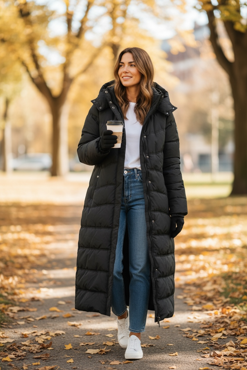 STREETONE OUTERWEAR LTD QR LONG QUIL BLACK JACKET