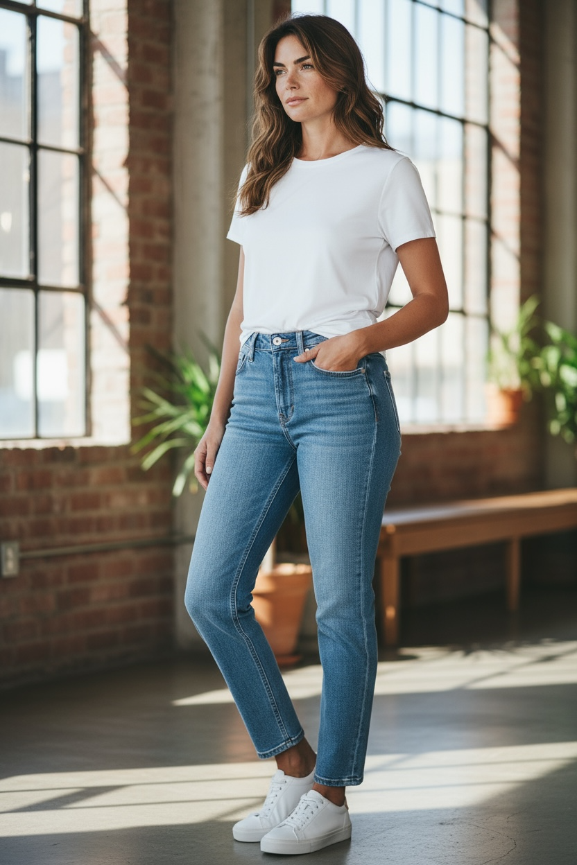 H&M Jeggings Skinny Fit Ultra High Waist Ankle & Denim