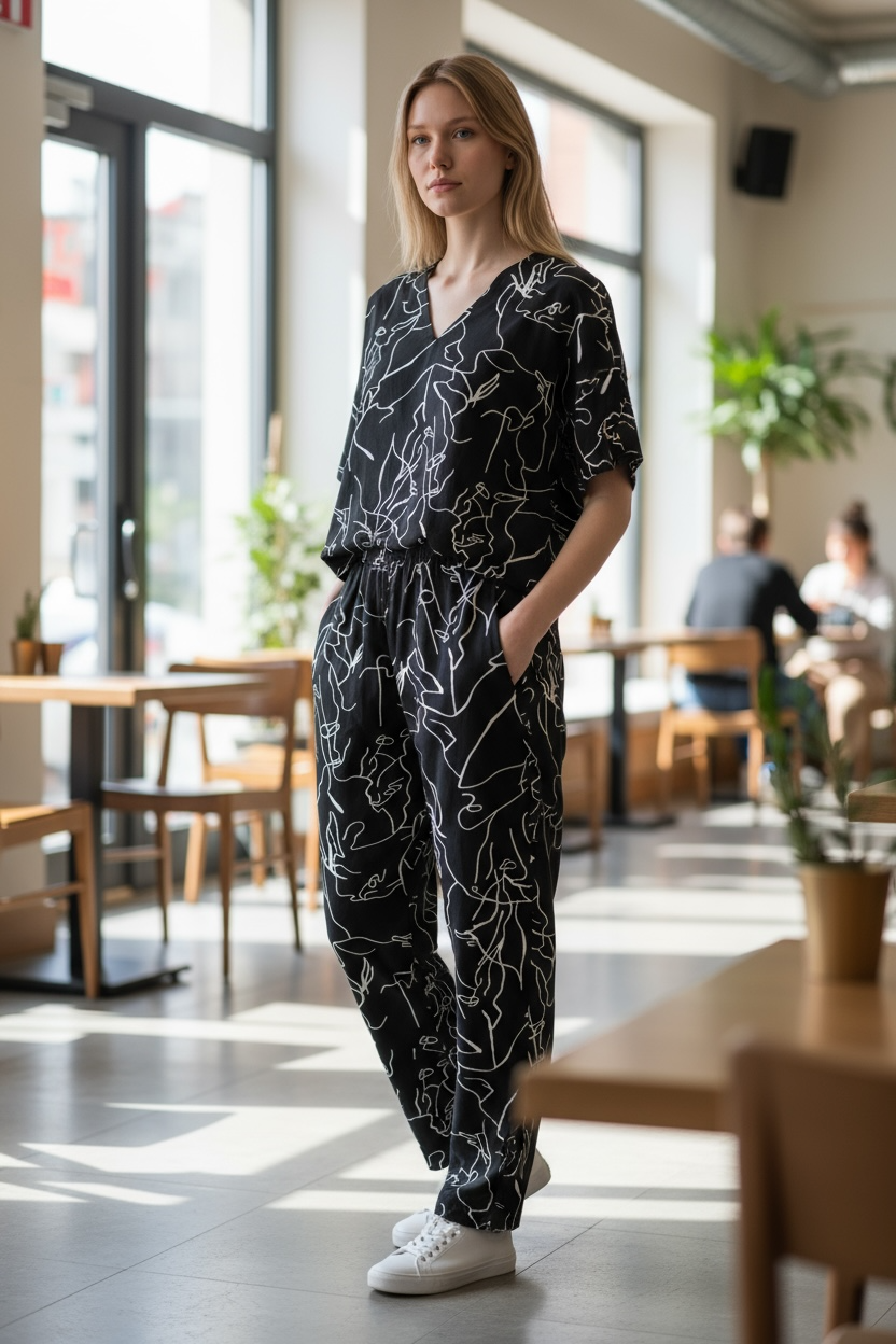 SCHWARZES DAMEN-SET