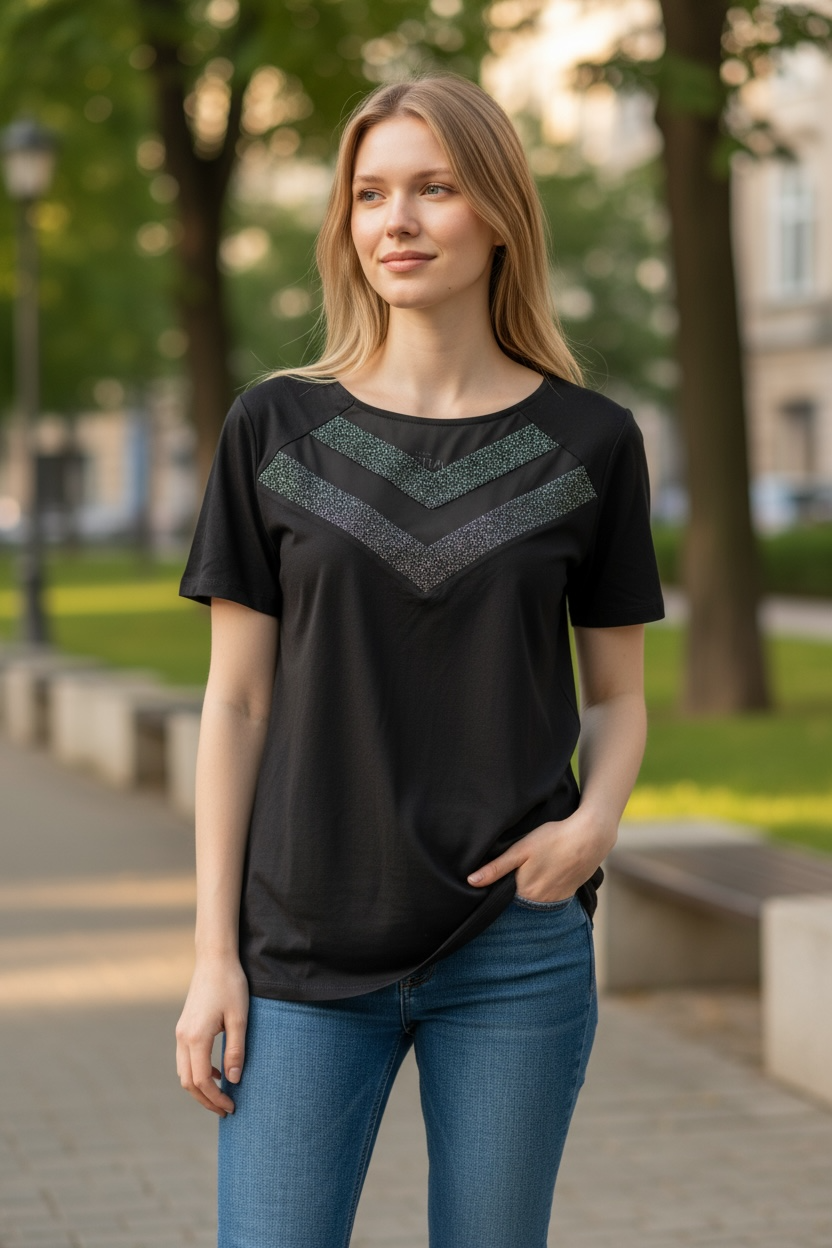 MELROSE FEMME  T-SHIRT