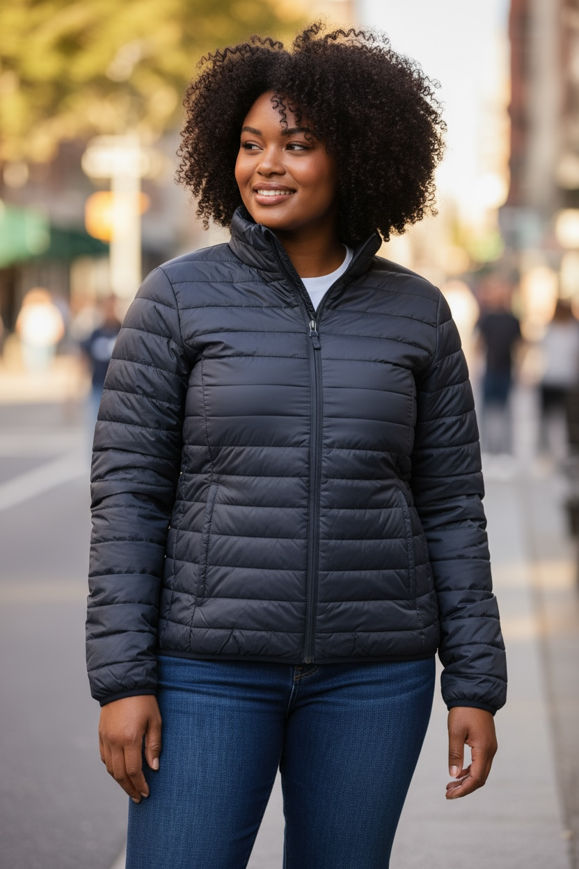 SCHWARZE WINTERJACKE FÜR DAMEN